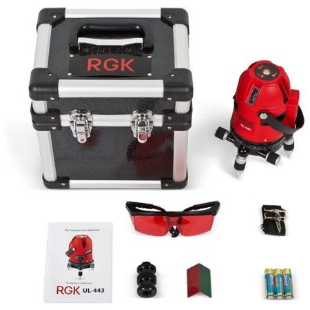 Лазерный уровень RGK UL-443 + штанга-упор RGK CG-2