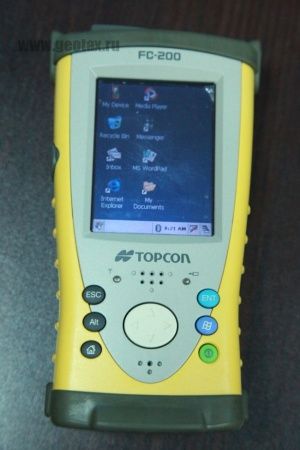 Контроллер Topcon FC-200 с ПО SurvCE или FG б/у (2008г.)