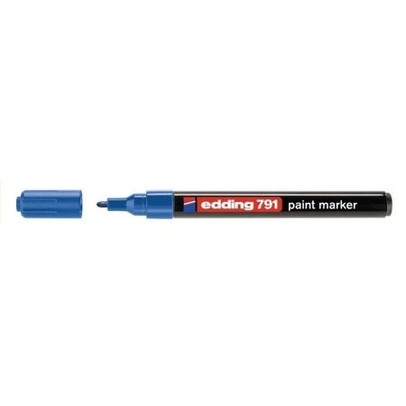 Маркер пеинт лаковый Edding E-791/3 синий (толщина линии 1-2 мм)